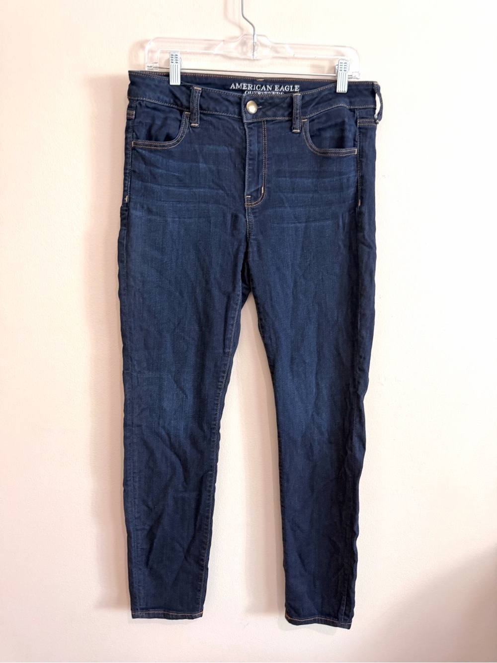 American Eagle Jegging Blue Jeans Stretch Dark Wash GUC Size 12
